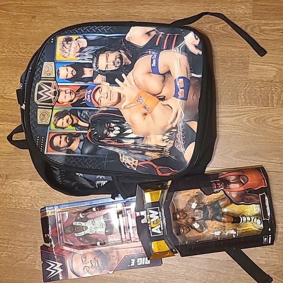 Other - WWF backpack and action figures